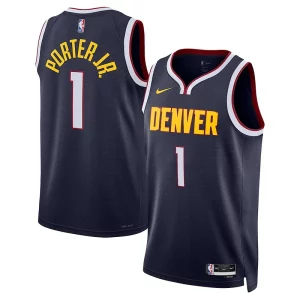 Chulo Michael Porter Jr. Denver Nuggets Nike Unisex Swingman Jersey Association Edition Navy  para la gran final
