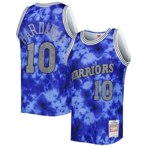 Bonito Tim Hardaway Golden State Warriors 1990/91 Galaxy Swingman Jersey Blue  para la gran final