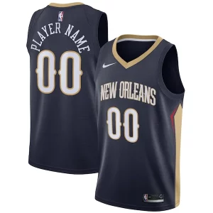 Sofisticado Perfecto Encantador New Orleans Pelicans Nike Swingman Custom Jersey Navy Icon Edition  para la gran final