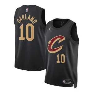 Moderno Práctico Darius Garland Cleveland Cavaliers Jordan Brand Unisex Swingman Jersey Statement Edition Black  para la gran final