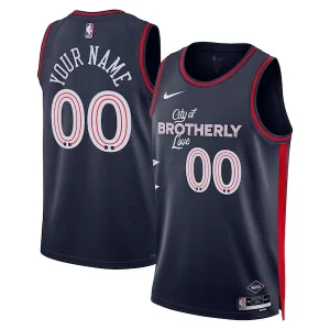 Chulo Sofisticado Philadelphia 76ers Nike Unisex 2023/24 Custom Swingman Jersey Navy City Edition  para la gran final