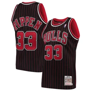 Cool Resistente Encantador Scottie Pippen Chicago Bulls 1995/96 Hardwood Classics Authentic Jersey Black  para la gran final