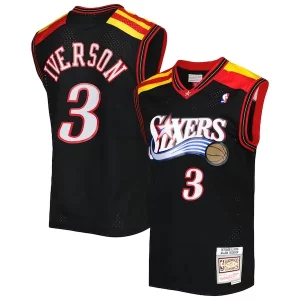 Duradero Lujoso Maravilloso Allen Iverson Philadelphia 76ers Hardwood Classics 2006/07 Swingman Jersey Black  para la gran final
