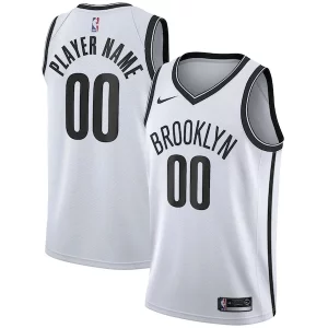 Original Perfecto Maravilloso Brooklyn Nets Nike 2020/21 Swingman Custom Jersey Association Edition White  para la gran final