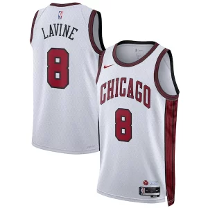 Moderno Genial Zach LaVine Chicago Bulls Nike Unisex 2022/23 Swingman Jersey City Edition White  para la gran final