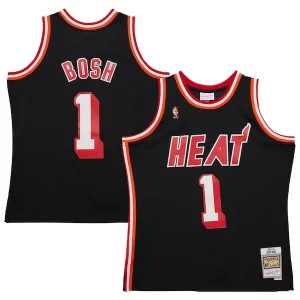 Moderno Chris Bosh Miami Heat 2013/14 Hardwood Classics Swingman Jersey Black  para la gran final