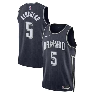 Elegante Paolo Banchero Orlando Magic Nike Unisex 2023/24 Swingman Jersey Navy City Edition  para la gran final