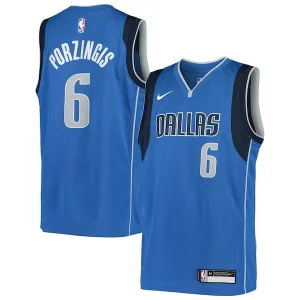 Hermoso Kristaps Porzingis Dallas Mavericks Nike Youth Swingman Jersey Icon Edition Blue  para la gran final