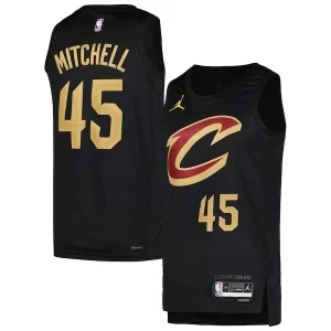 Maravilloso Magnífico Cool Donovan Mitchell Cleveland Cavaliers Jordan Brand Swingman Player Jersey Statement Edition Black  para la gran final