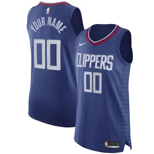 Cool Maravilloso Comodo LA Clippers Nike 2020/21 Authentic Custom Jersey Blue Icon Edition  para la gran final