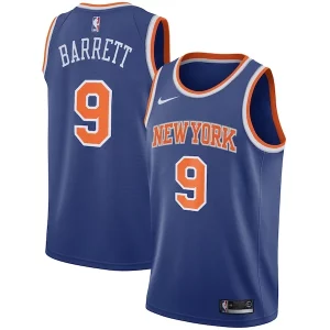 Elegante Delicioso Práctico RJ Barrett New York Knicks Nike Swingman Jersey Blue Icon Edition  para la gran final