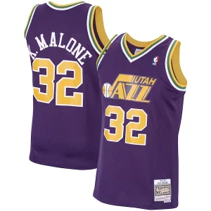 Estupendo Karl Malone Utah Jazz 1991/92 Hardwood Classics Swingman Jersey Purple  para la gran final