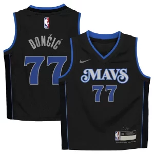 Versátil Único Luka Dončić Dallas Mavericks Nike Toddler 2023/24 Swingman Replica Jersey City Edition Black  para la gran final