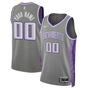 Bonito Sacramento Kings Nike Unisex 2022/23 Swingman Custom Jersey City Edition Black  para la gran final