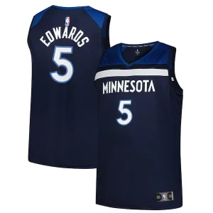 Ideal Versátil Anthony Edwards Minnesota Timberwolves Big & Tall Fast Break Jersey Icon Edition Navy  para la gran final