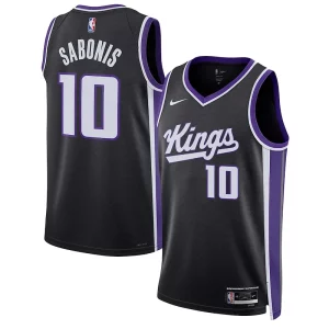 Chulo Moderno Hermoso Domantas Sabonis Sacramento Kings Nike Unisex Swingman Jersey Association Edition Black  para la gran final
