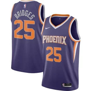 Único Clásico Práctico Mikal Bridges Phoenix Suns Nike 2020/21 Swingman Player Jersey Icon Edition Purple  para la gran final