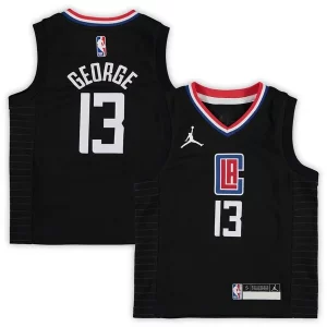 Magnífico Comodo Maravilloso Paul George LA Clippers Jordan Brand Preschool 2020/21 Fast Break Replica Jersey Statement Edition Black  para la gran final