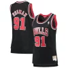 Cool Dennis Rodman Chicago Bulls Women's Hardwood Classics Swingman Jersey Black  para la gran final