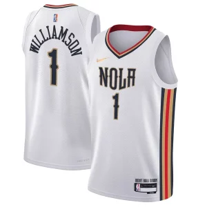 Genial Clásico Robusto Zion Williamson New Orleans Pelicans Nike Youth Swingman Jersey City Edition White  para la gran final