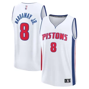 Moderno Versátil Encantador Tim Hardaway Jr. Detroit Pistons Fast Break Replica Player Jersey Association Edition White  para la gran final