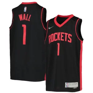 Maravilloso Delicioso Clásico John Wall Houston Rockets Nike Youth 2020/21 Swingman Player Jersey Earned Edition Black  para la gran final