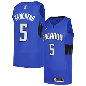 Hermoso Increíble Ideal Paolo Banchero Orlando Magic Jordan Brand Swingman Player Jersey Statement Edition Royal  para la gran final