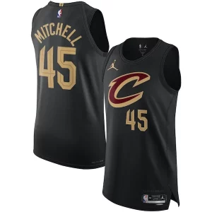 Comodo Chulo Donovan Mitchell Cleveland Cavaliers Jordan Brand Authentic Player Jersey Statement Edition Black  para la gran final