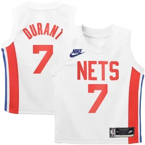 Fácil de llevar Comodo Kevin Durant Brooklyn Nets Nike Preschool 2022/23 Swingman Jersey White Classic Edition  para la gran final