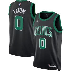 Elegante Jayson Tatum Boston Celtics Jordan Brand Unisex Swingman Jersey Statement Edition Black  para la gran final