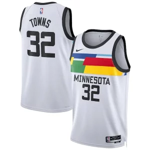 Magnífico Estupendo Bonito Karl Anthony Towns Minnesota Timberwolves Nike Unisex 2022/23 Swingman Jersey City Edition White  para la gran final