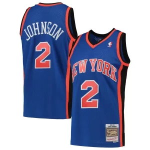 Increíble Ideal Larry Johnson New York Knicks 1998/99 Hardwood Classics Swingman Jersey Blue  para la gran final