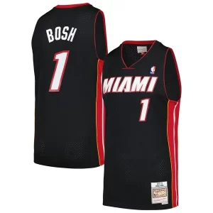 Estupendo Chris Bosh Miami Heat 2012/13 Hardwood Classics Swingman Jersey Black  para la gran final