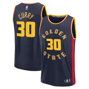 Increíble Genial Stephen Curry Golden State Warriors 2024/25 Fast Break Player Jersey City Edition Navy  para la gran final