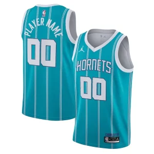 Encantador Charlotte Hornets Jordan Brand 2020/21 Swingman Custom Jersey Icon Edition Teal  para la gran final