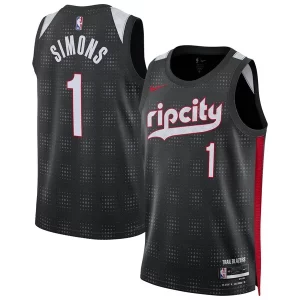 Atractivo Anfernee Simons Portland Trail Blazers Nike Unisex 2024/25 Swingman Player Jersey City Edition Black  para la gran final