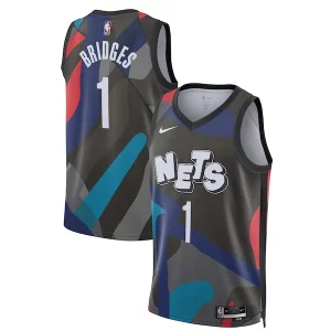 Práctico Mikal Bridges Brooklyn Nets Nike Unisex 2023/24 Swingman Jersey Black City Edition  para la gran final