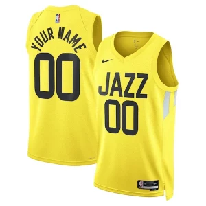 Atractivo Utah Jazz Nike Unisex Swingman Custom Jersey Gold Icon Edition  para la gran final