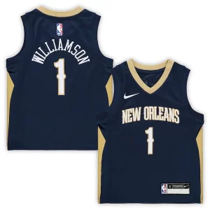 Único Zion Williamson New Orleans Pelicans Nike Preschool Replica Jersey Icon Edition Navy  para la gran final