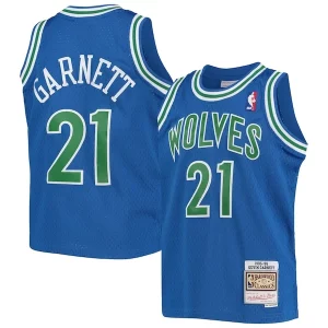 Chulo Fantástico Kevin Garnett Minnesota Timberwolves Youth 1995 96 Hardwood Classics Swingman Jersey Blue  para la gran final