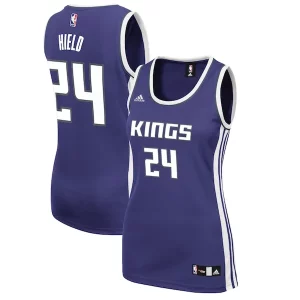 Moderno Exquisito Buddy Hield Sacramento Kings adidas Women's Road Replica Jersey Purple  para la gran final