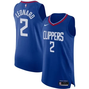 Clásico Kawhi Leonard LA Clippers Nike Authentic Jersey Association Edition Royal  para la gran final