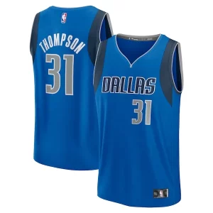 Moderno Lujoso Klay Thompson Dallas Mavericks Youth Fast Break Replica Player Jersey Icon Edition Blue  para la gran final