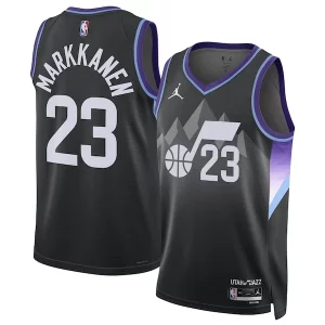 Lujoso Lauri Markkanen Utah Jazz Jordan Brand Unisex 2024/25 Swingman Jersey Statement Edition Black  para la gran final