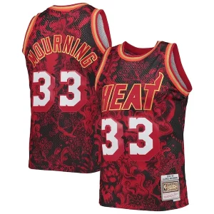 Elegante Delicioso Hermoso Alonzo Mourning Miami Heat Hardwood Classics 1996/97 Lunar New Year Swingman Jersey Red  para la gran final