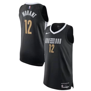 Encantador Delicioso Nike Ja Morant Memphis Grizzlies Authentic Jersey City Edition Black  para la gran final