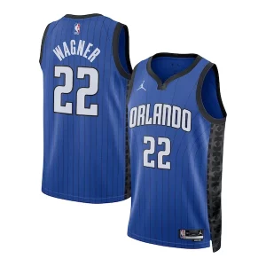 Delicioso Bonito Perfecto Franz Wagner Orlando Magic Jordan Brand Unisex Swingman Jersey Statement Edition Blue  para la gran final