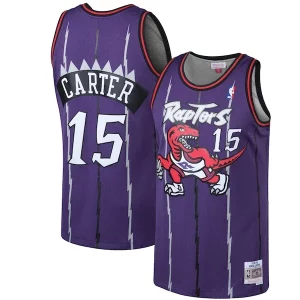 Elegante Único Exquisito Vince Carter Toronto Raptors 1998/99 Hardwood Classics Swingman Jersey Purple/White  para la gran final