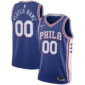 Robusto Increíble Philadelphia 76ers Nike Swingman Custom Jersey Blue Icon Edition  para la gran final