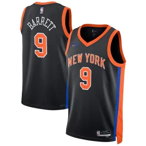 Robusto Maravilloso RJ Barrett New York Knicks Nike Unisex 2022/23 Swingman Jersey City Edition Black  para la gran final